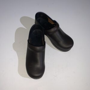 Dansko Clog Shoes Womens Size 6.5 Brown Leather Slip On Comfort Work Casual